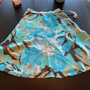 Beautiful Watercolour Silk Skirt